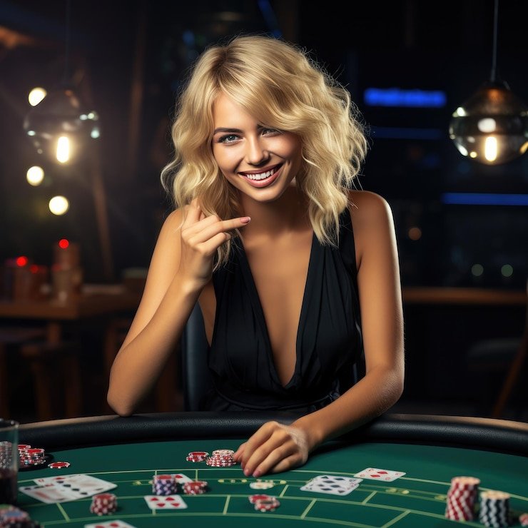 Live Texas Poker dealer at arwanatoto2 studio table